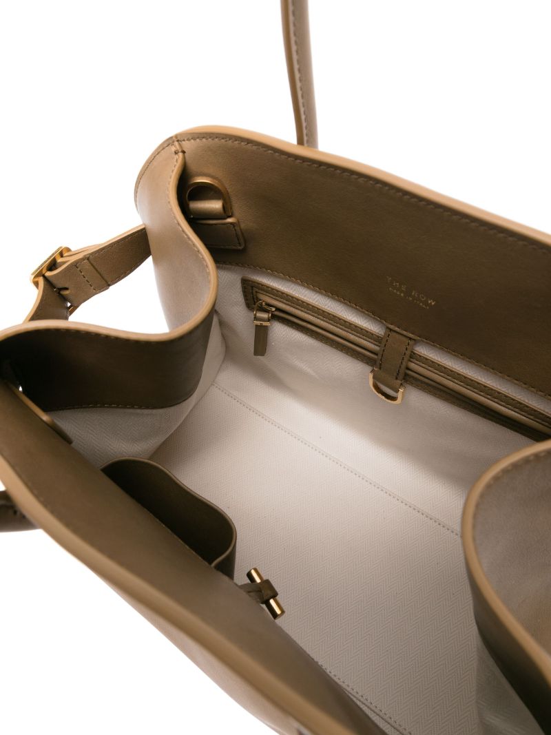 Brown Soft Margaux Leather Tote Bag