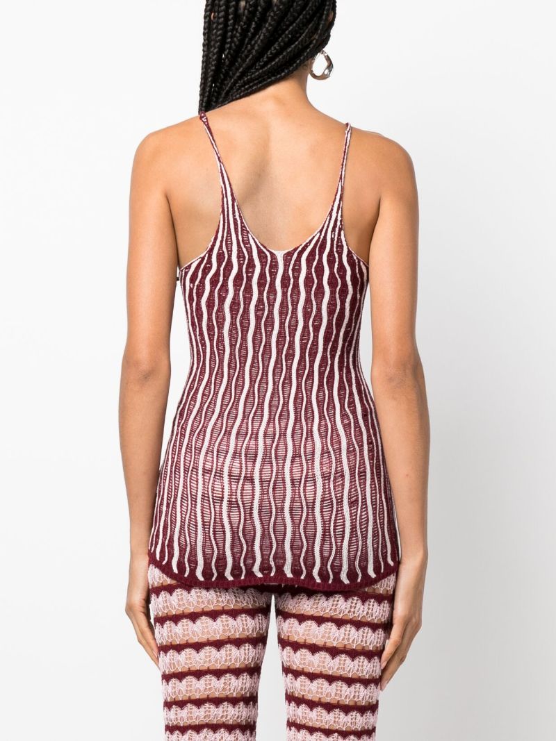 Purple Cactus Keyhole Knitted Vest