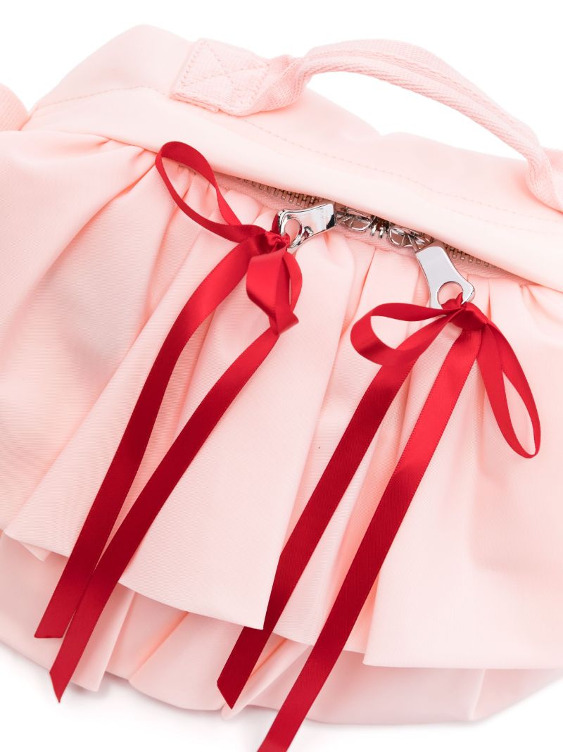 Pink Frilly Bow Cross Body Bag