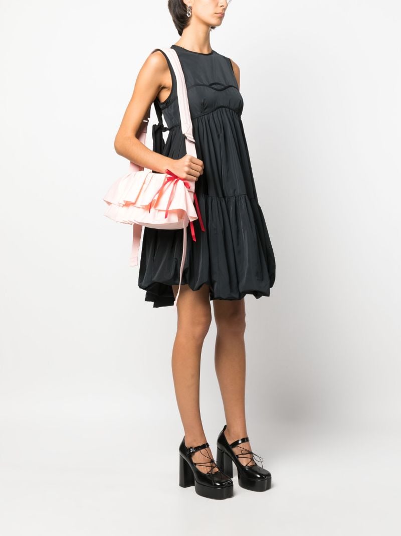 Pink Frilly Bow Cross Body Bag