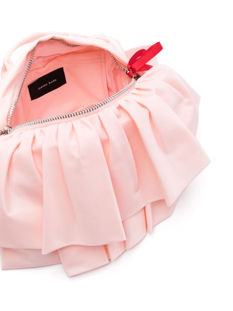 Pink Frilly Bow Cross Body Bag