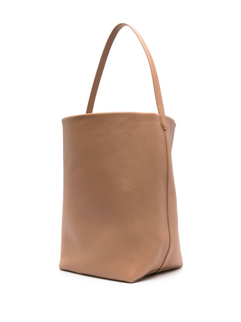 Brown N/s Park Leather Tote Bag