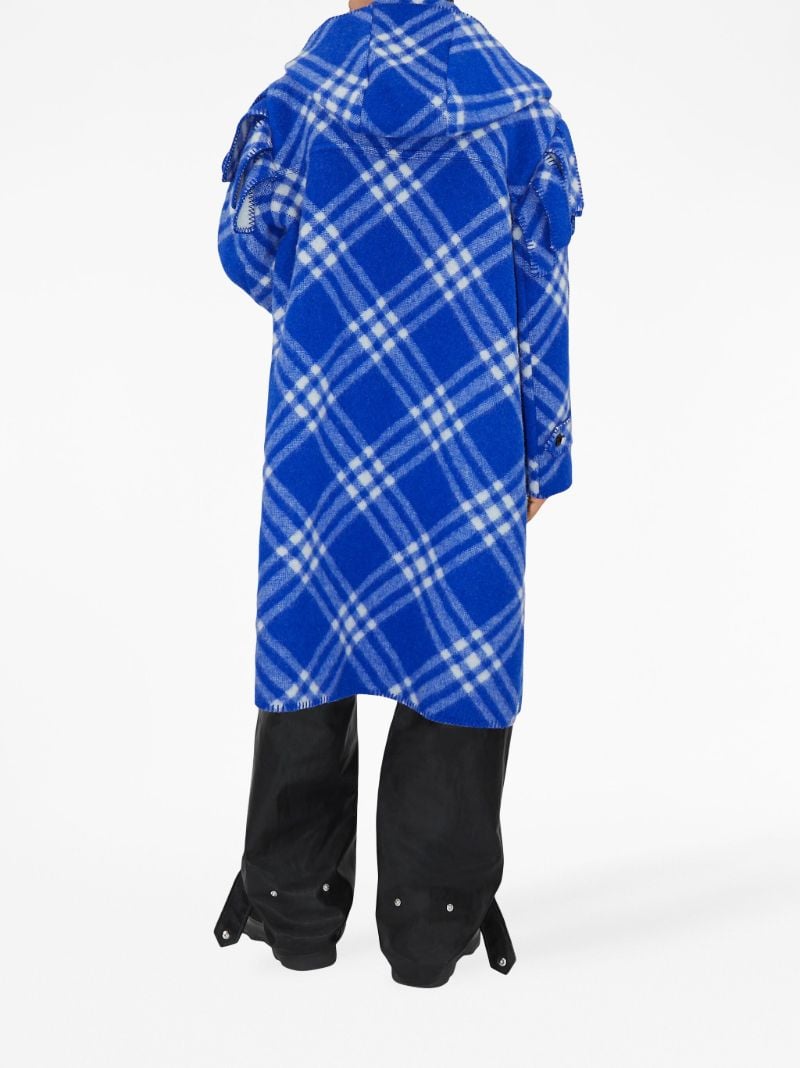 Blue Nova Check Wool Coat