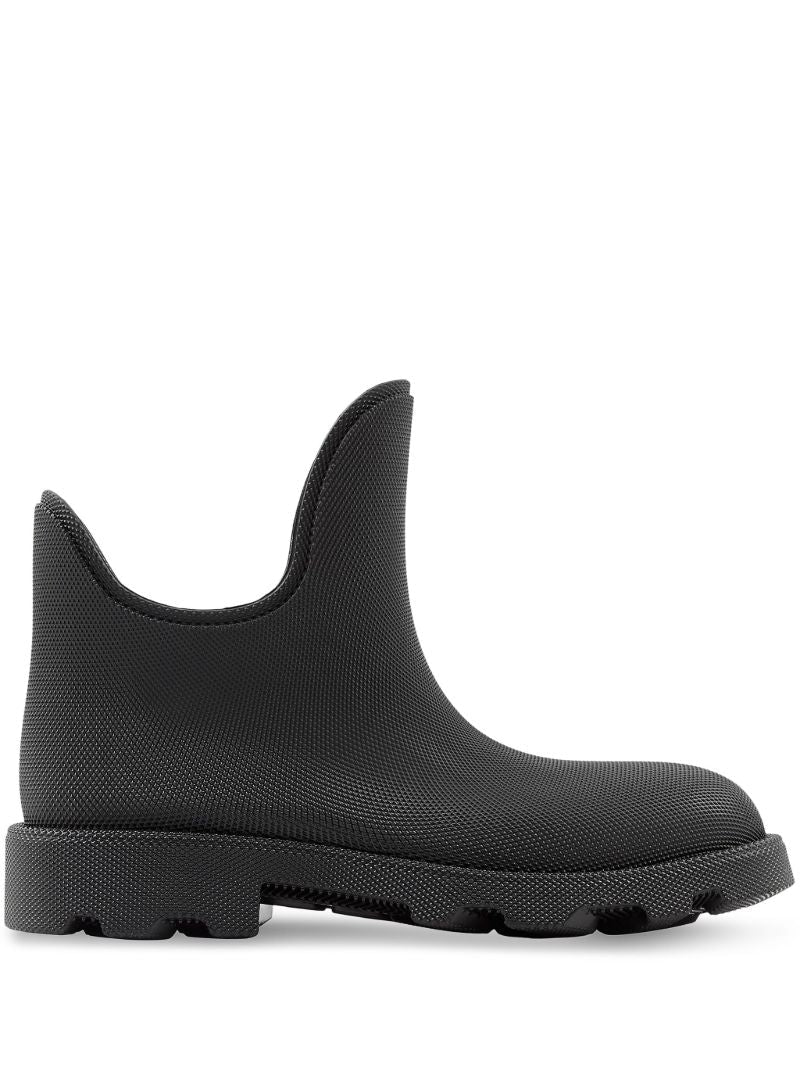 Black Rubber Ankle Boots