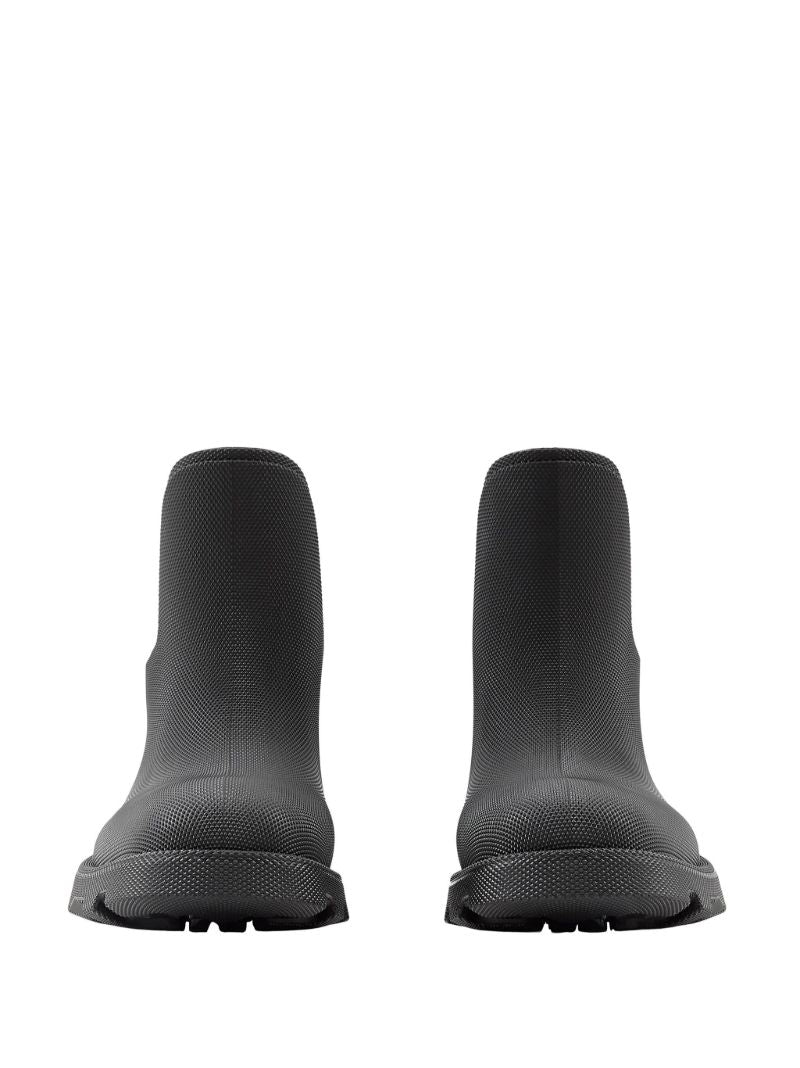 Black Rubber Ankle Boots