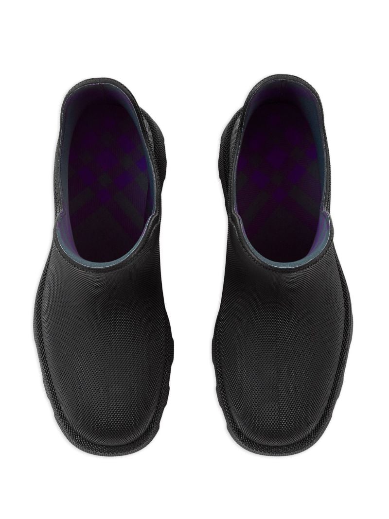 Black Rubber Ankle Boots