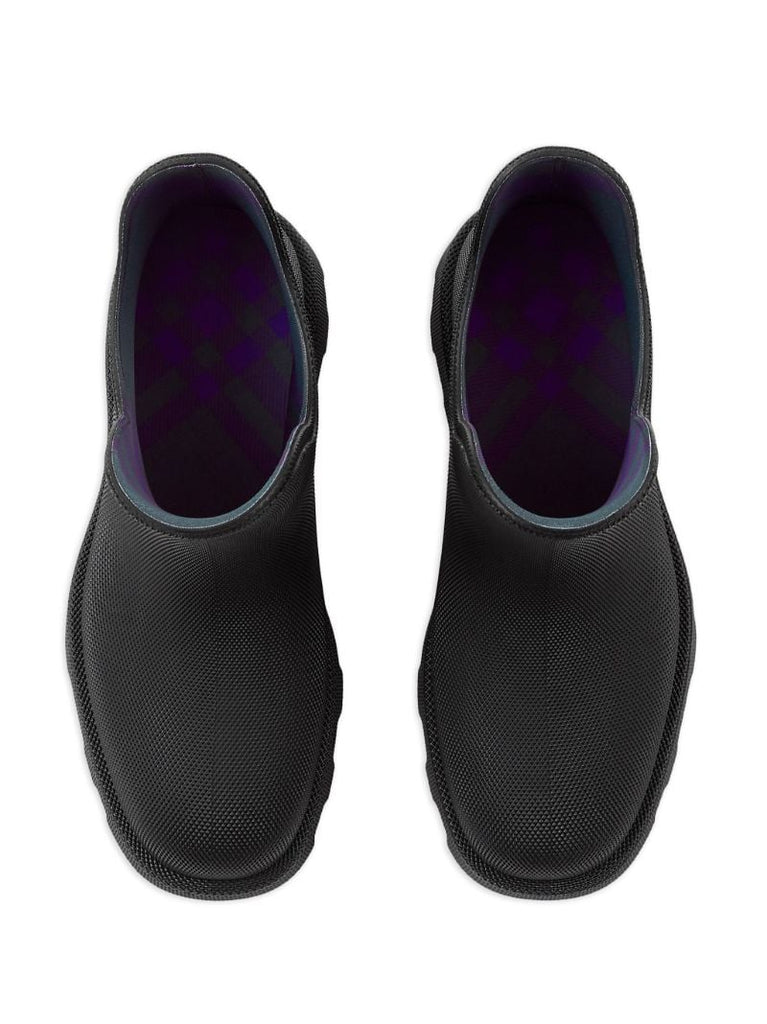 Black Rubber Ankle Boots