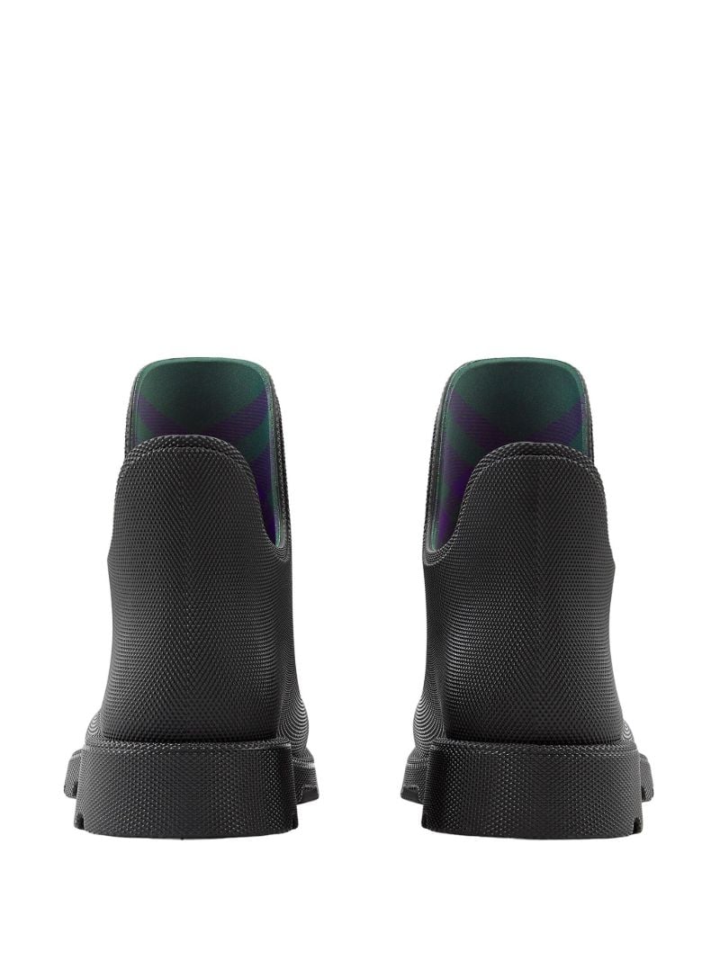 Black Rubber Ankle Boots
