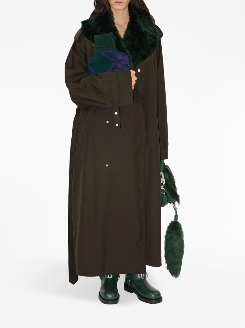 Green Kennington Long Trench Coat