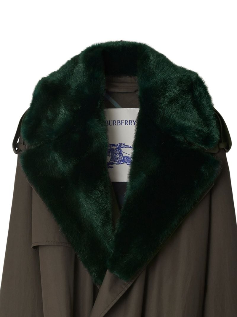 Green Kennington Long Trench Coat