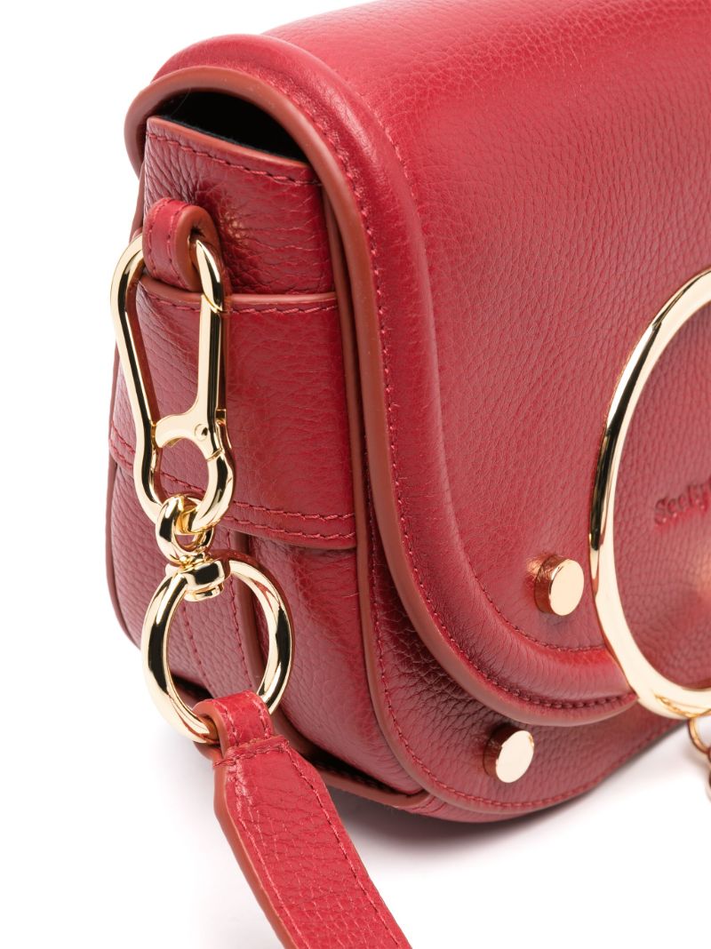 Red Mara Leather Cross Body Bag