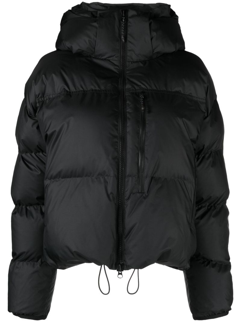 Black Logo-patch Puffer Jacket