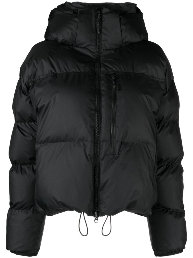 Black Logo-patch Puffer Jacket