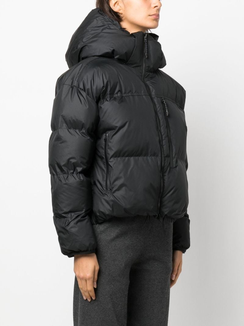 Black Logo-patch Puffer Jacket