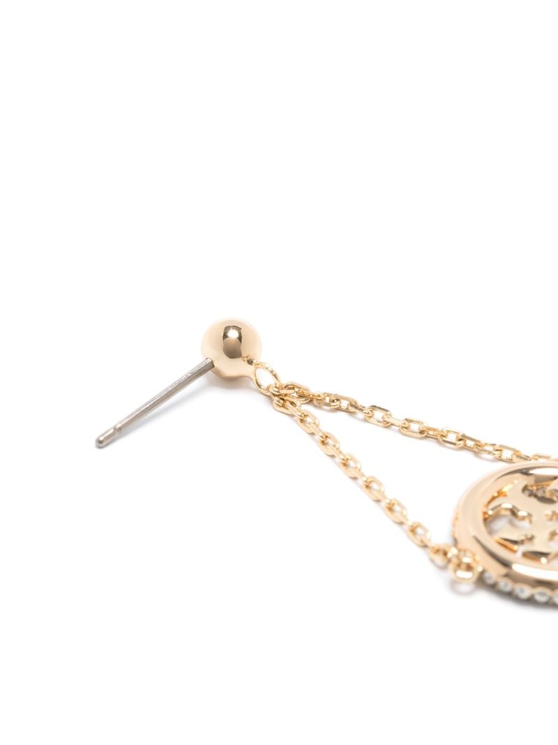 Gold-tone Miller Crystal-embellishment Drop Earrings