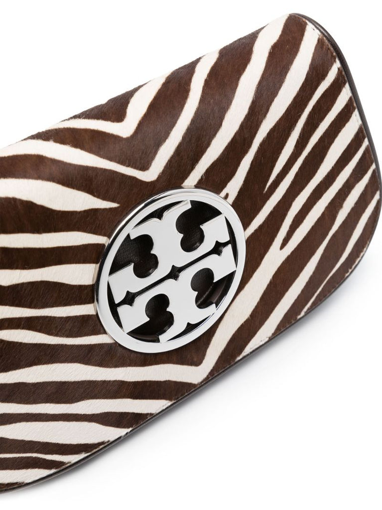 Red Reva Zebra-print Leather Cross Body Bag