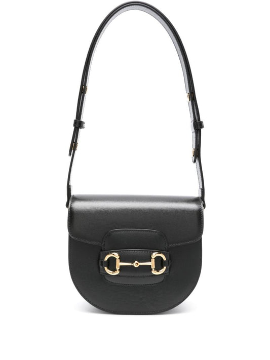 Black Horsebit 1955 Leather Cross Body Bag