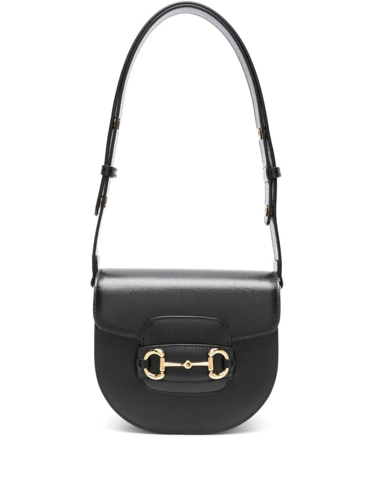 Black Horsebit 1955 Leather Cross Body Bag