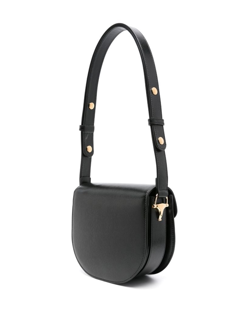 Black Horsebit 1955 Leather Cross Body Bag
