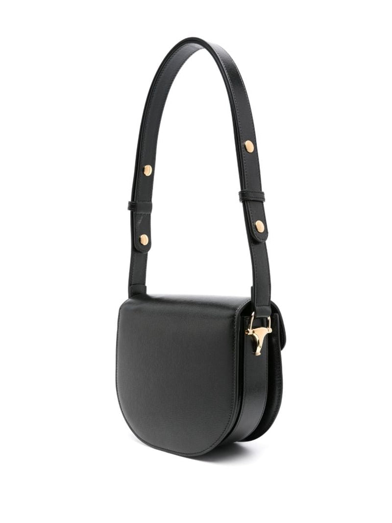 Black Horsebit 1955 Leather Cross Body Bag
