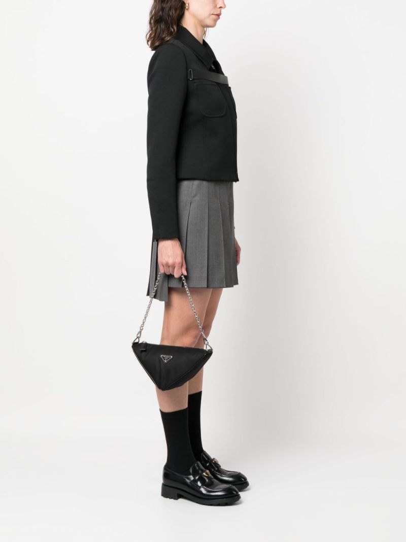 Black Triangle Shoulder Bag