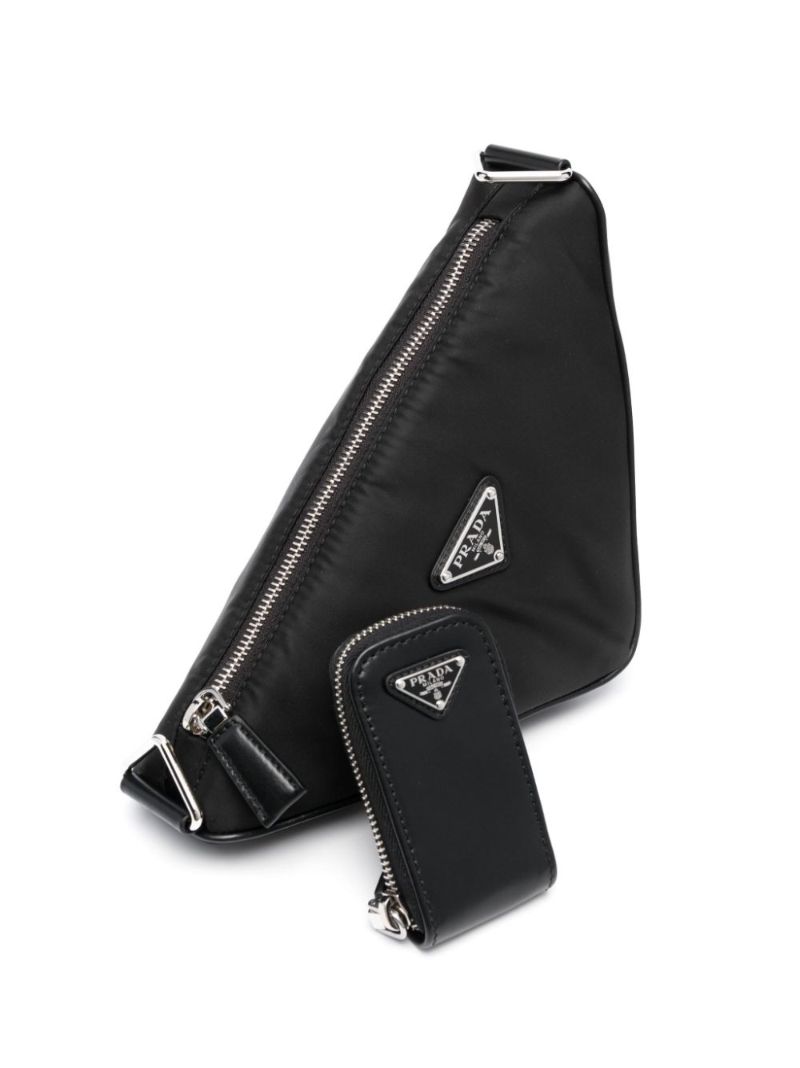 Black Triangle Shoulder Bag