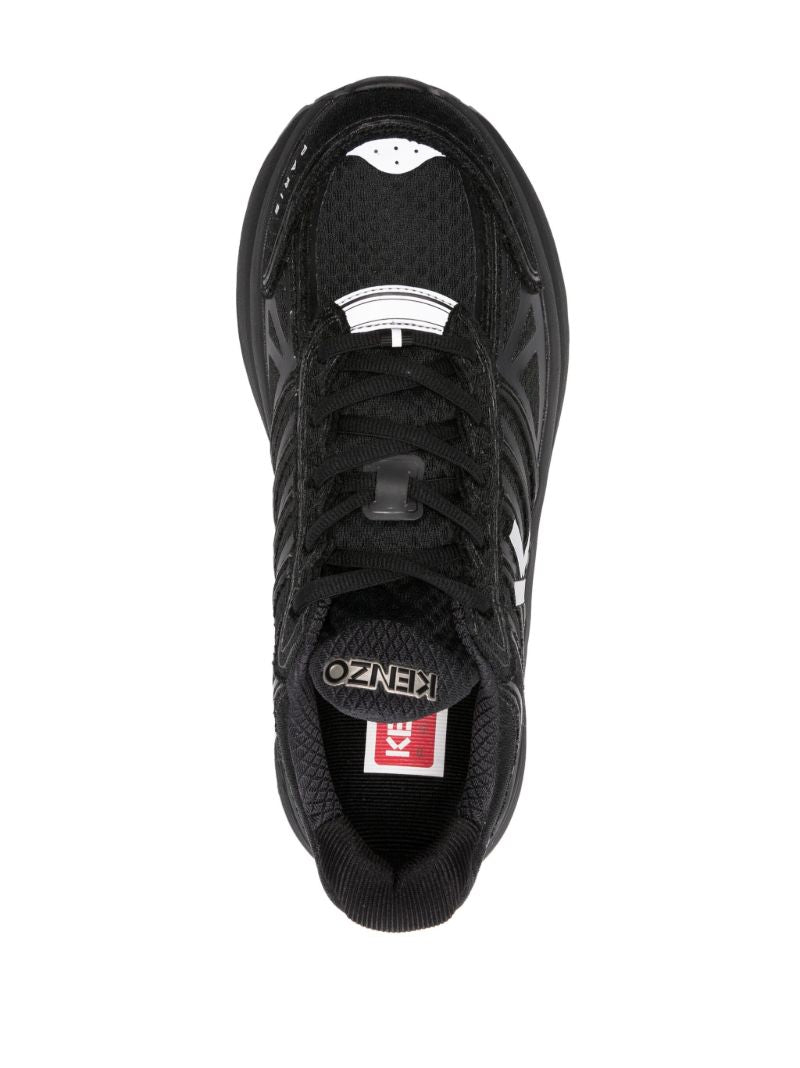 Black Tech Runner Sneakers