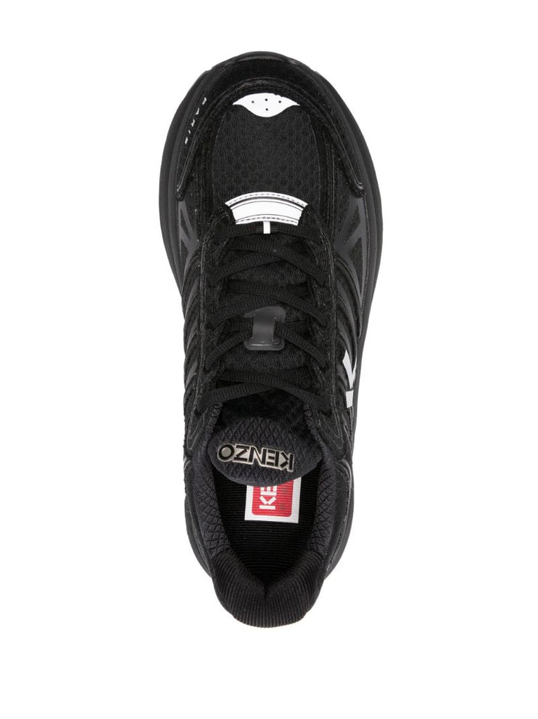 Black Tech Runner Sneakers