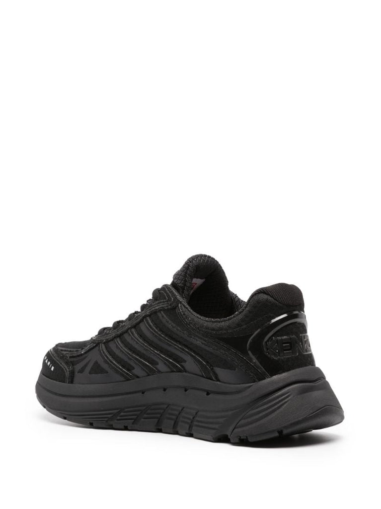 Black Tech Runner Sneakers