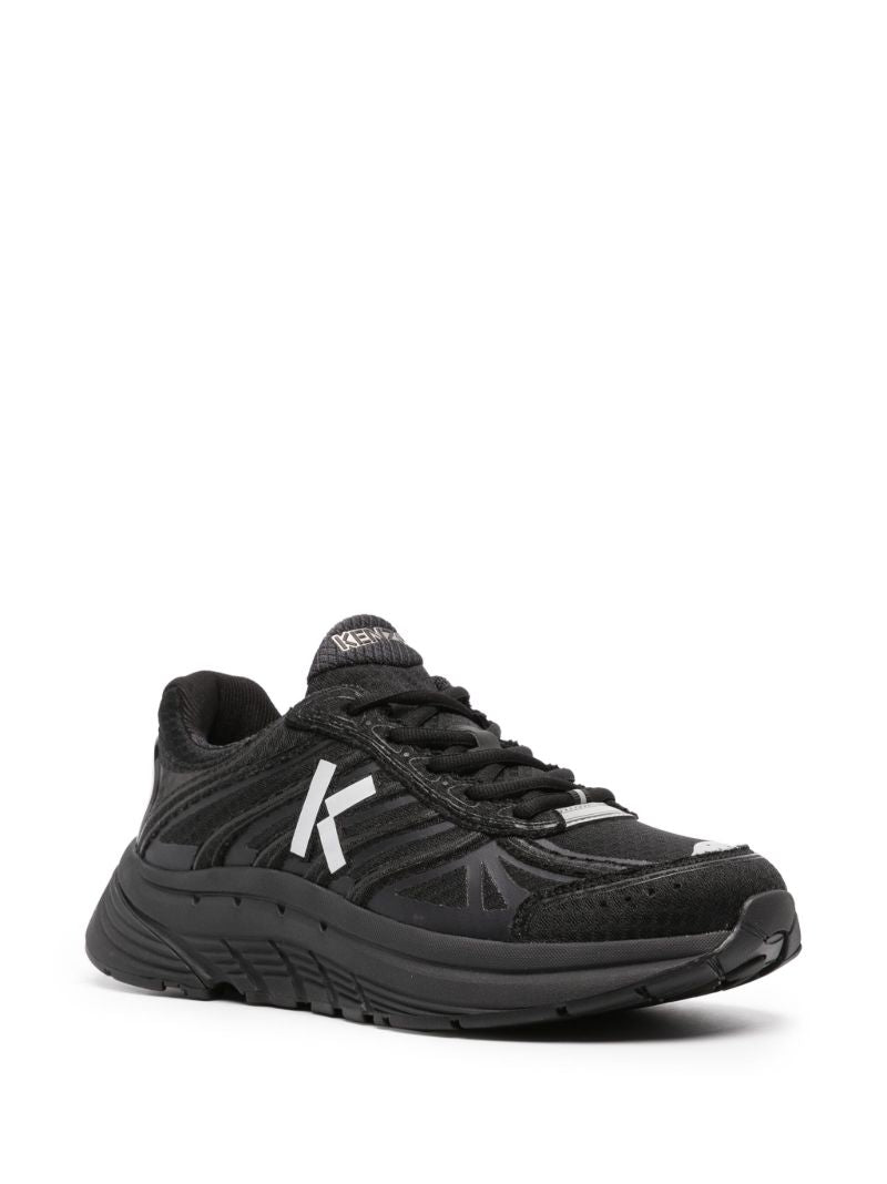 Black Tech Runner Sneakers