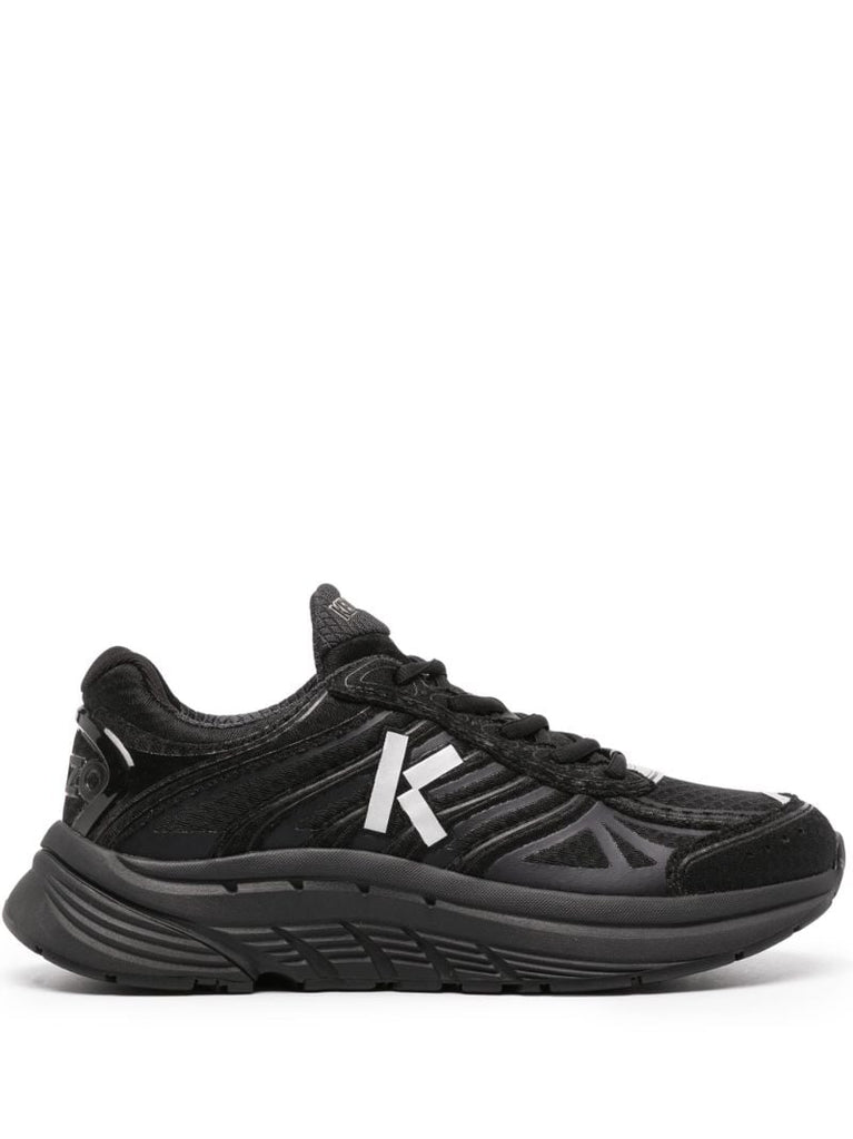 Black Tech Runner Sneakers
