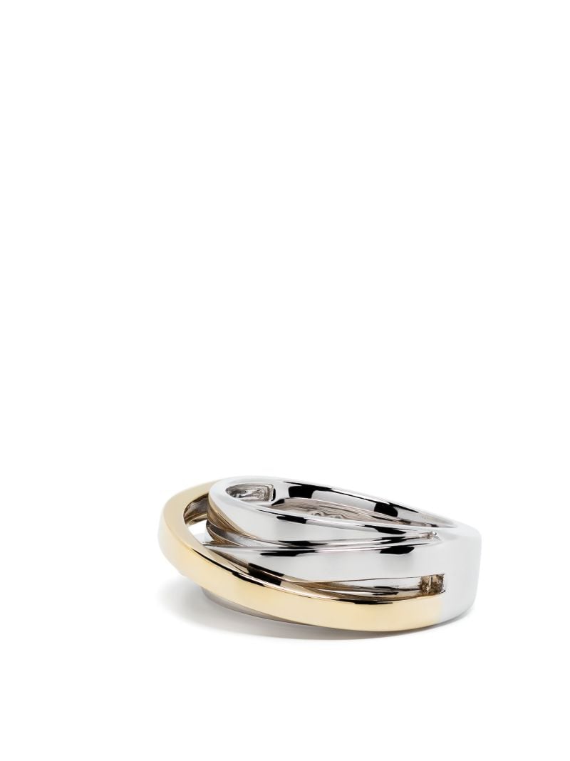 Sterling Silver Orb Slim Duo Ring