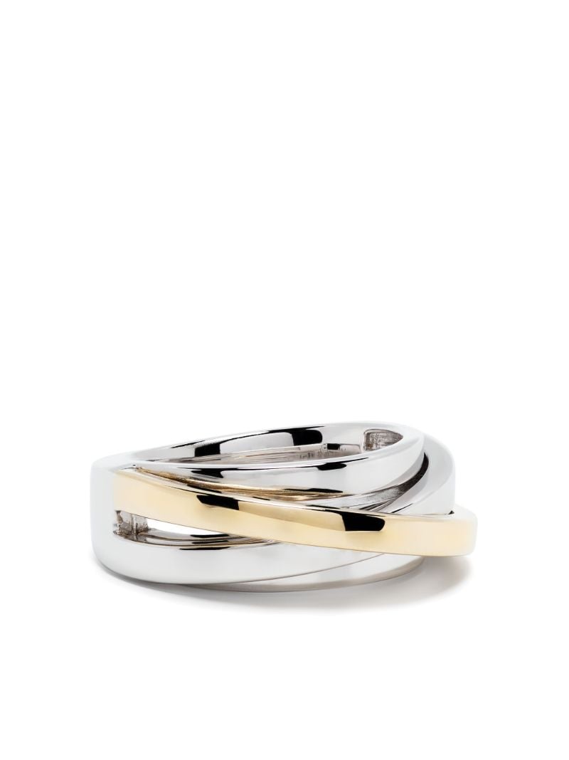 Sterling Silver Orb Slim Duo Ring