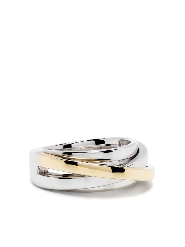Sterling Silver Orb Slim Duo Ring