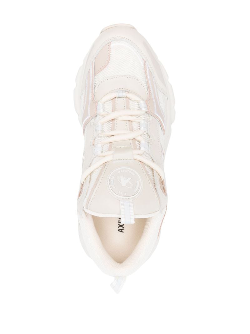 White Marathon R-trail Panelled Sneakers