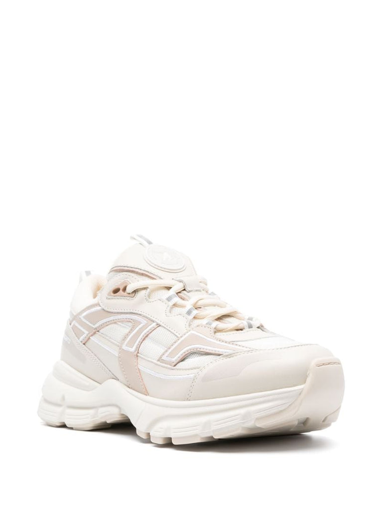 White Marathon R-trail Panelled Sneakers