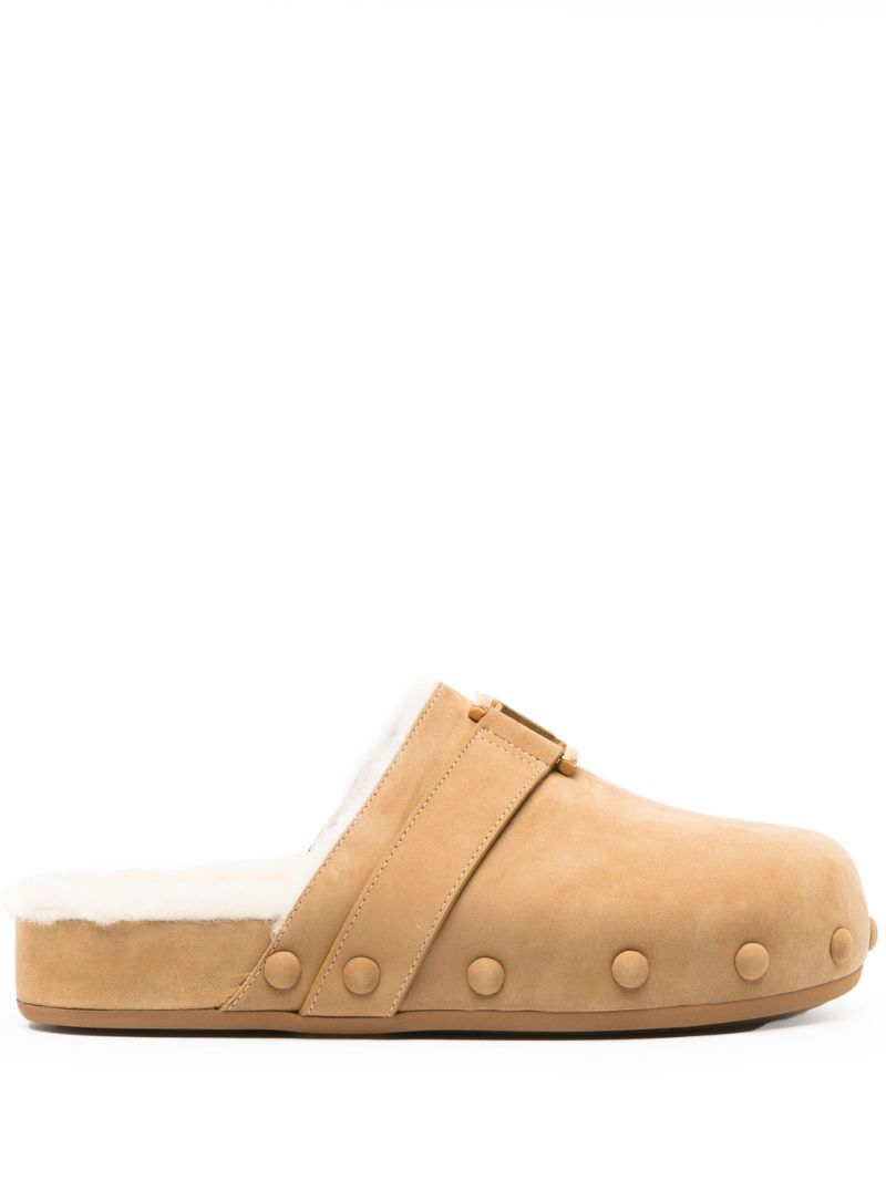 Neutral Marcie Leather Mules