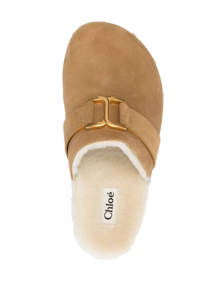 Neutral Marcie Leather Mules
