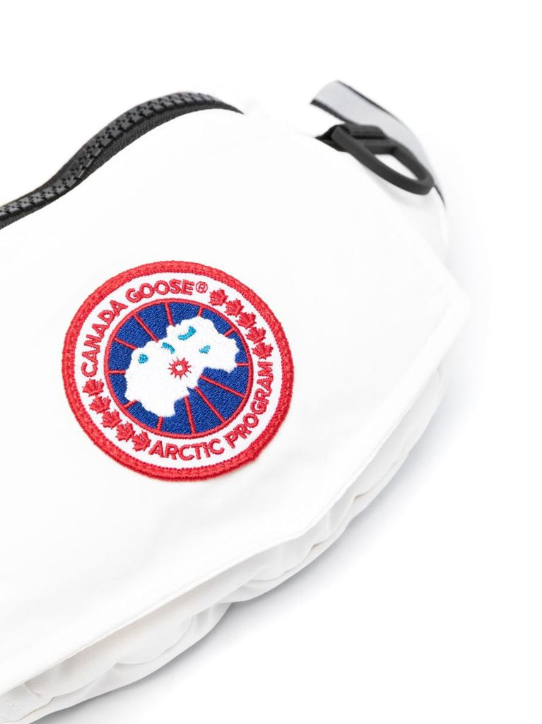 White Logo Patch Belt Bag