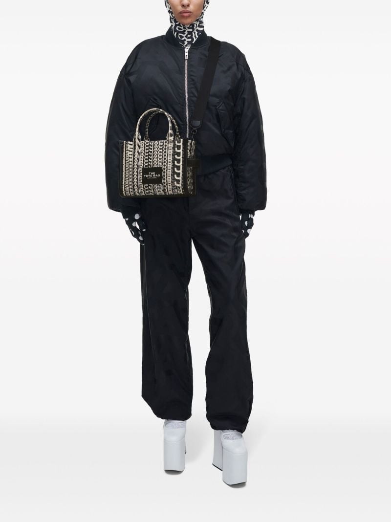 Black the Small Monogram-lenticular Tote Bag