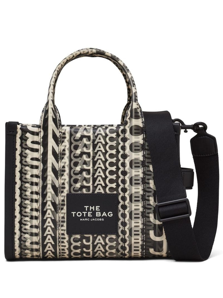 Black the Small Monogram-lenticular Tote Bag