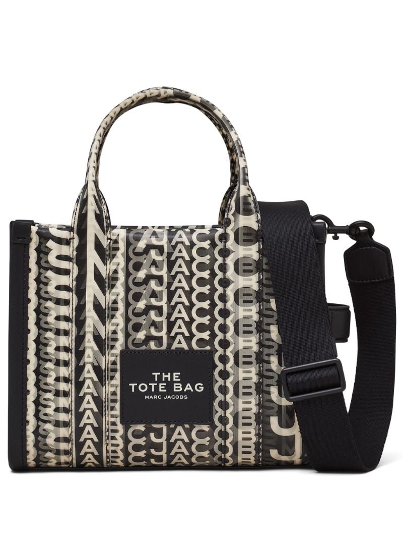 Black the Small Monogram-lenticular Tote Bag