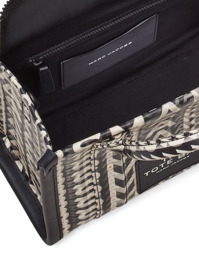 Black the Small Monogram-lenticular Tote Bag