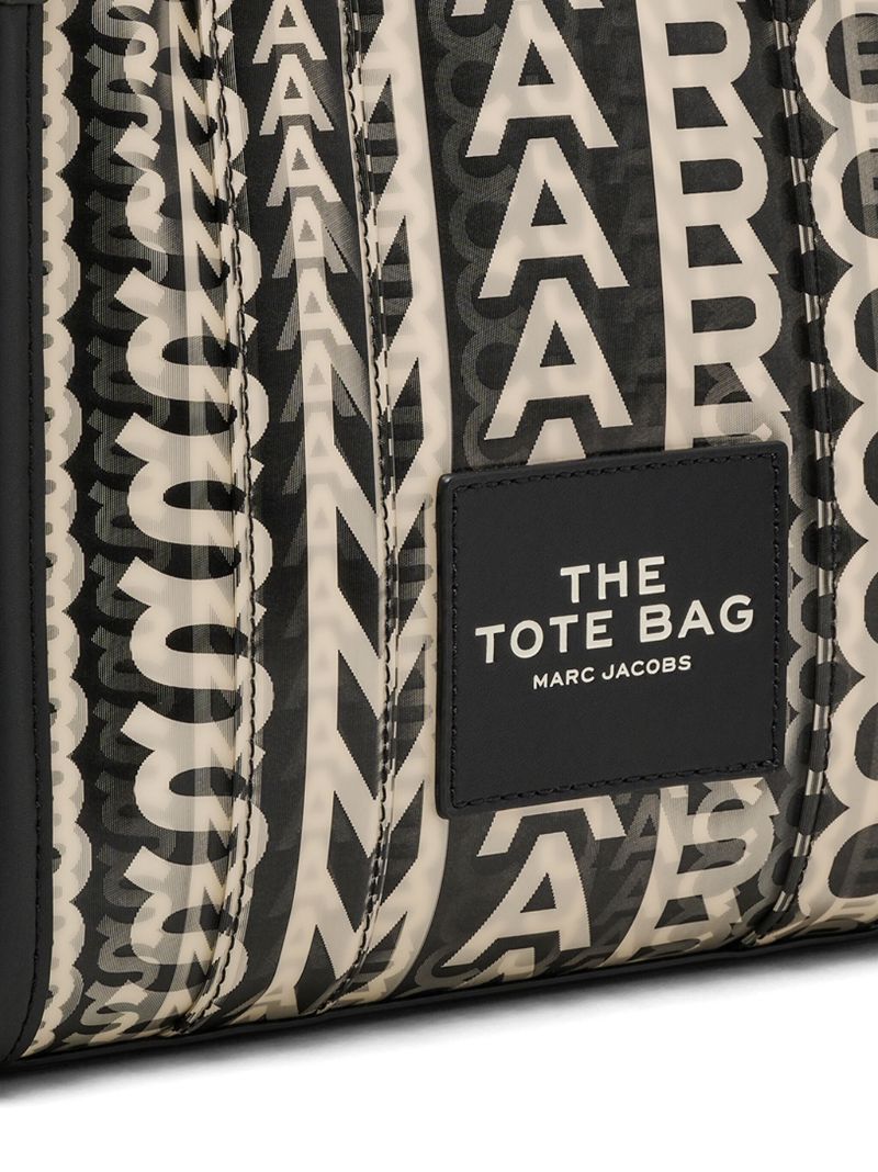 Black the Small Monogram-lenticular Tote Bag