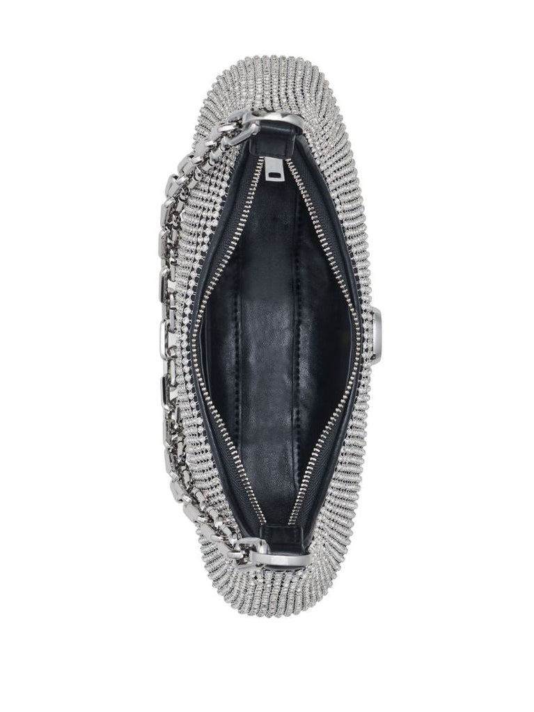 Black the Rhinestone Small Curve Bag