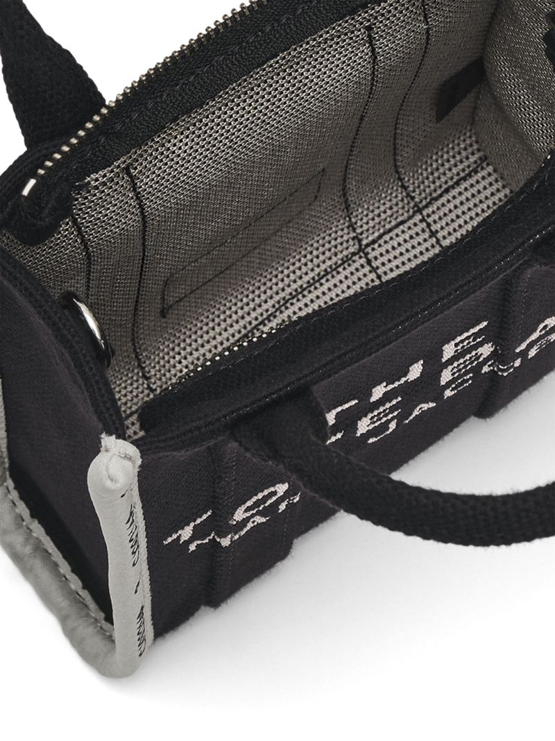 Black the Jacquard Mini Tote Bag