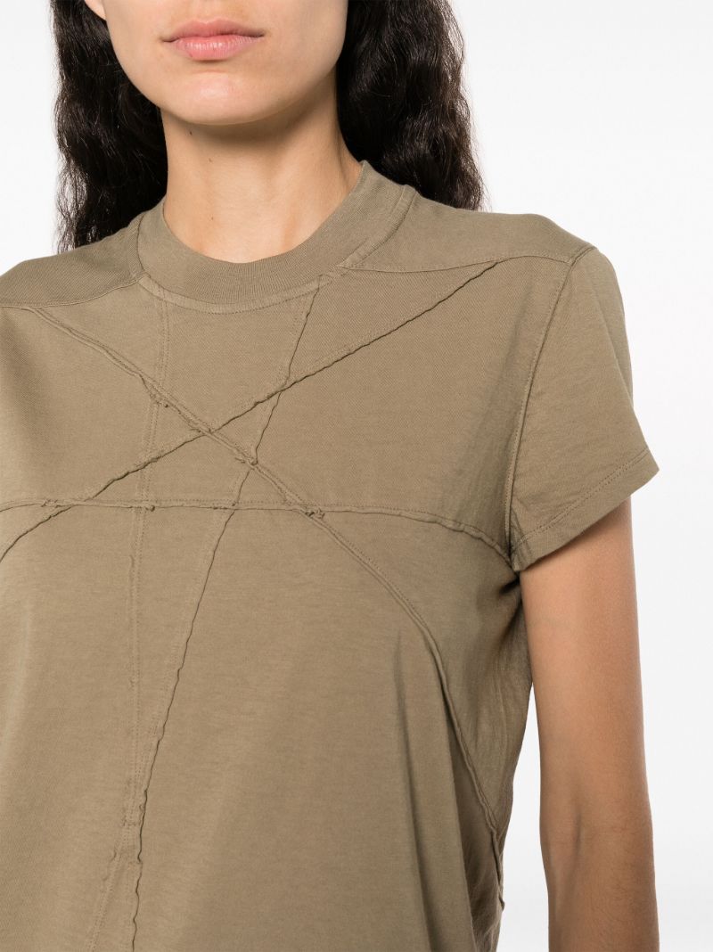 Green Stitch Detailed T-shirt