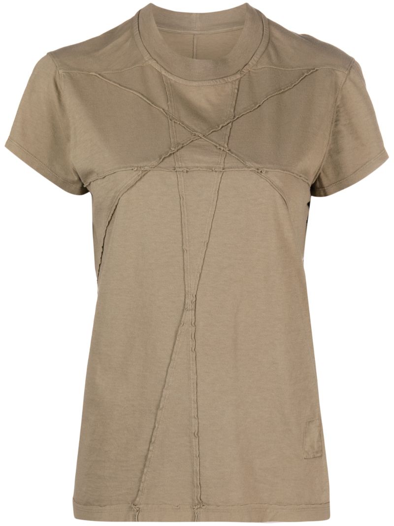 Green Stitch Detailed T-shirt
