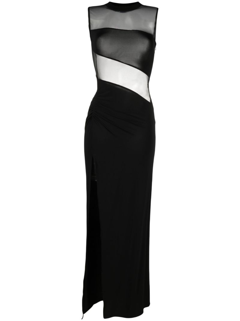Black Panelled Gown