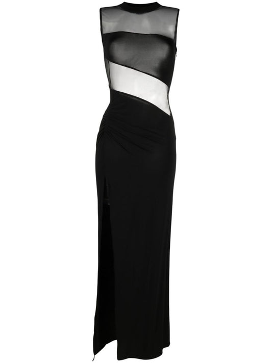 Black Panelled Gown